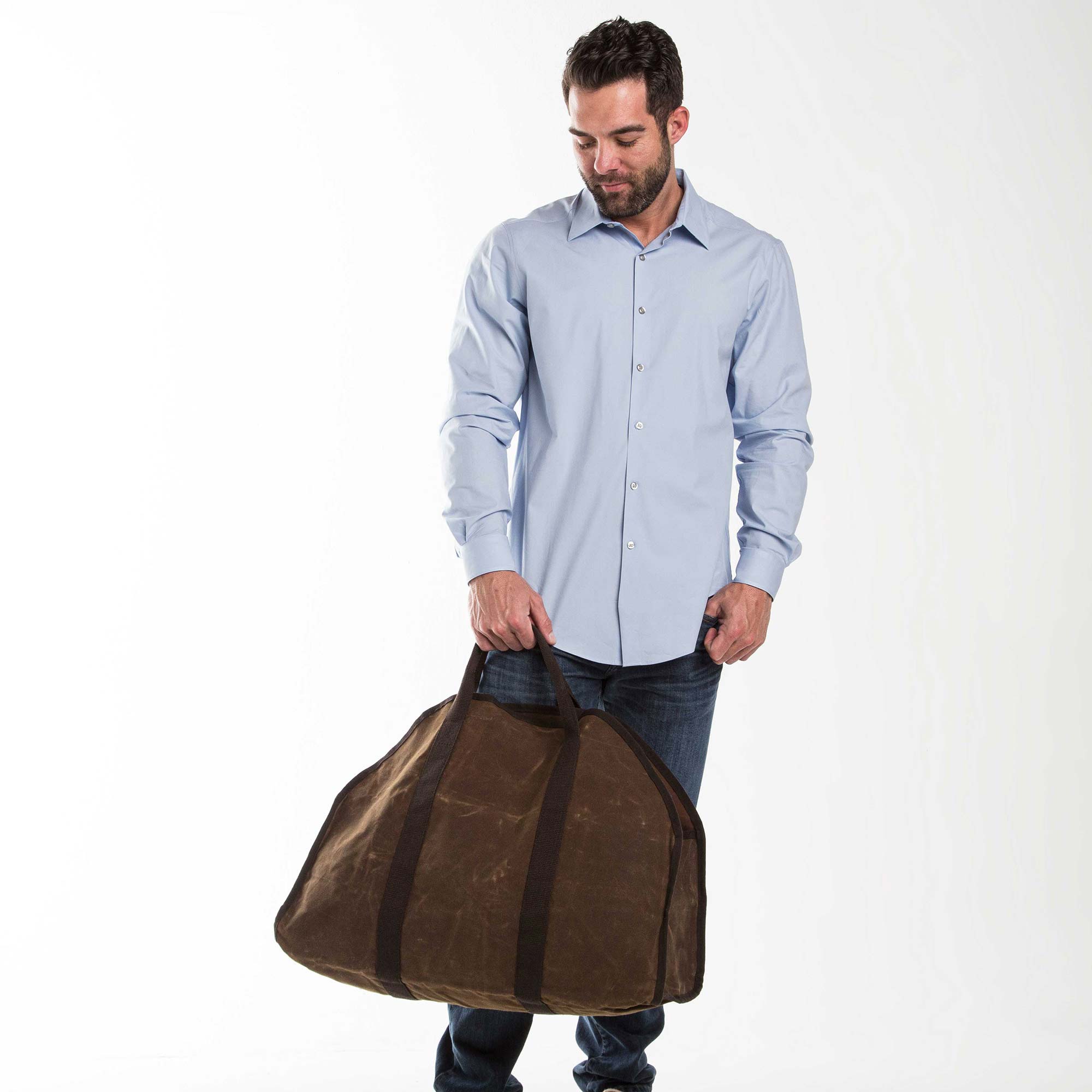 Lucky Lemon Waxed Log Carrier