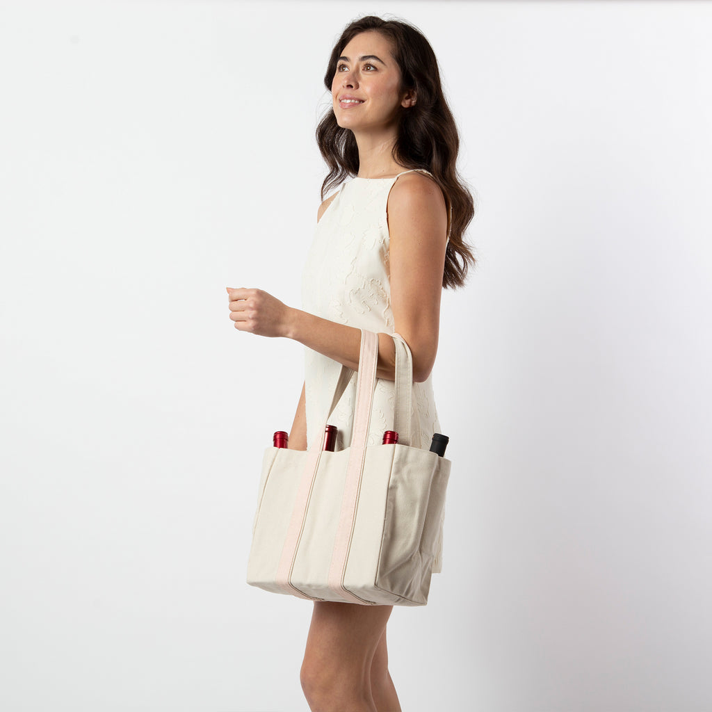 Lucky Lemon Four Bottle Wine Carrier
