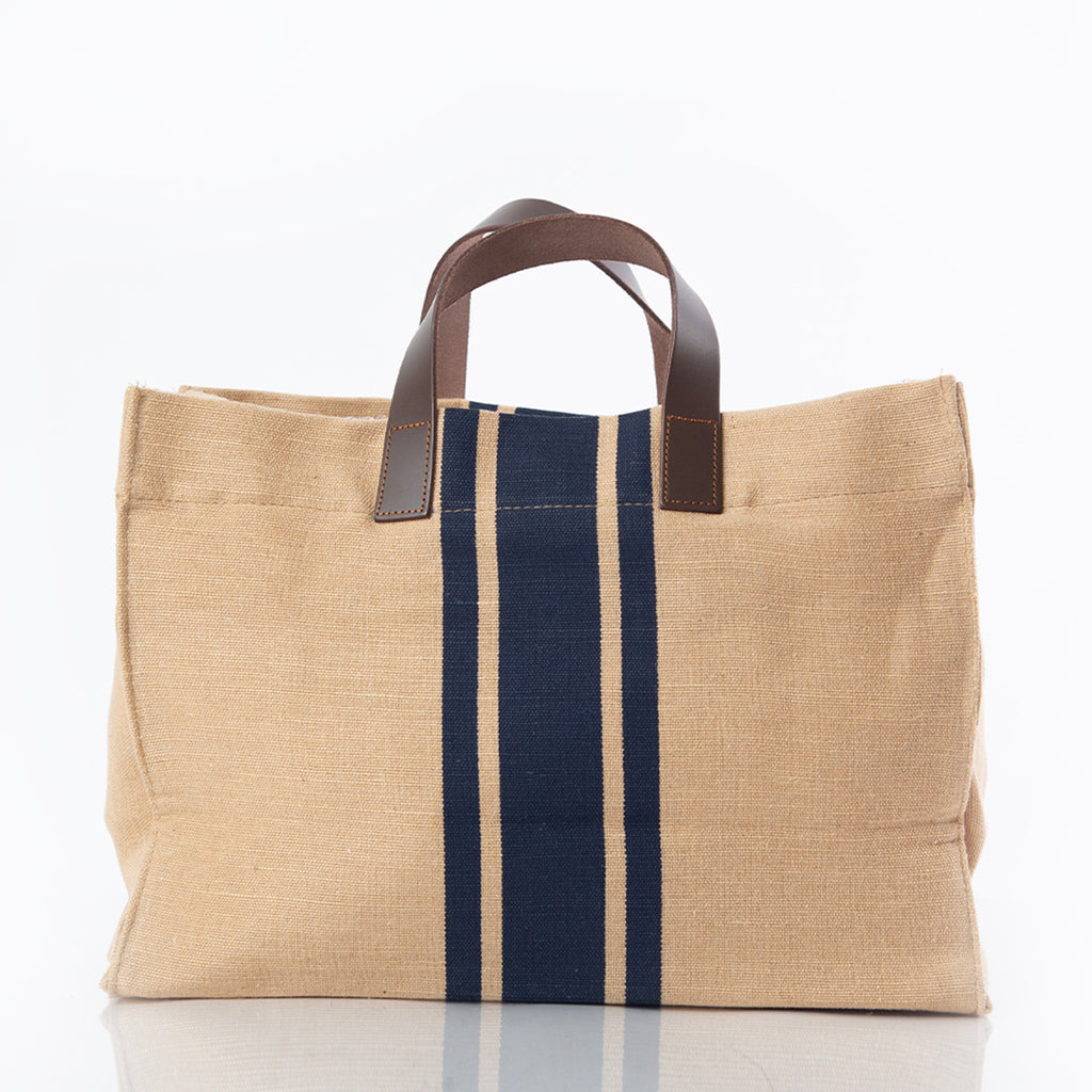 Lucky Lemon Jute and Leather Satchel