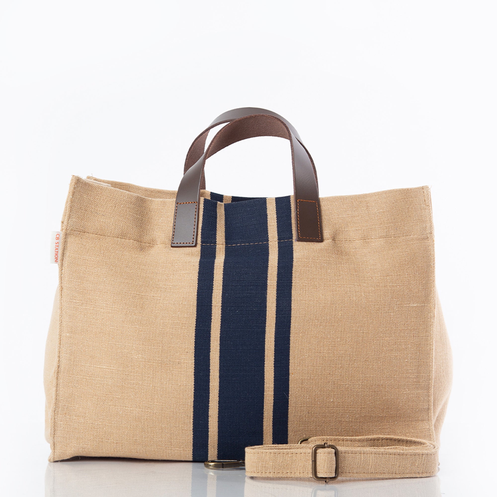 Lucky Lemon Jute and Leather Satchel
