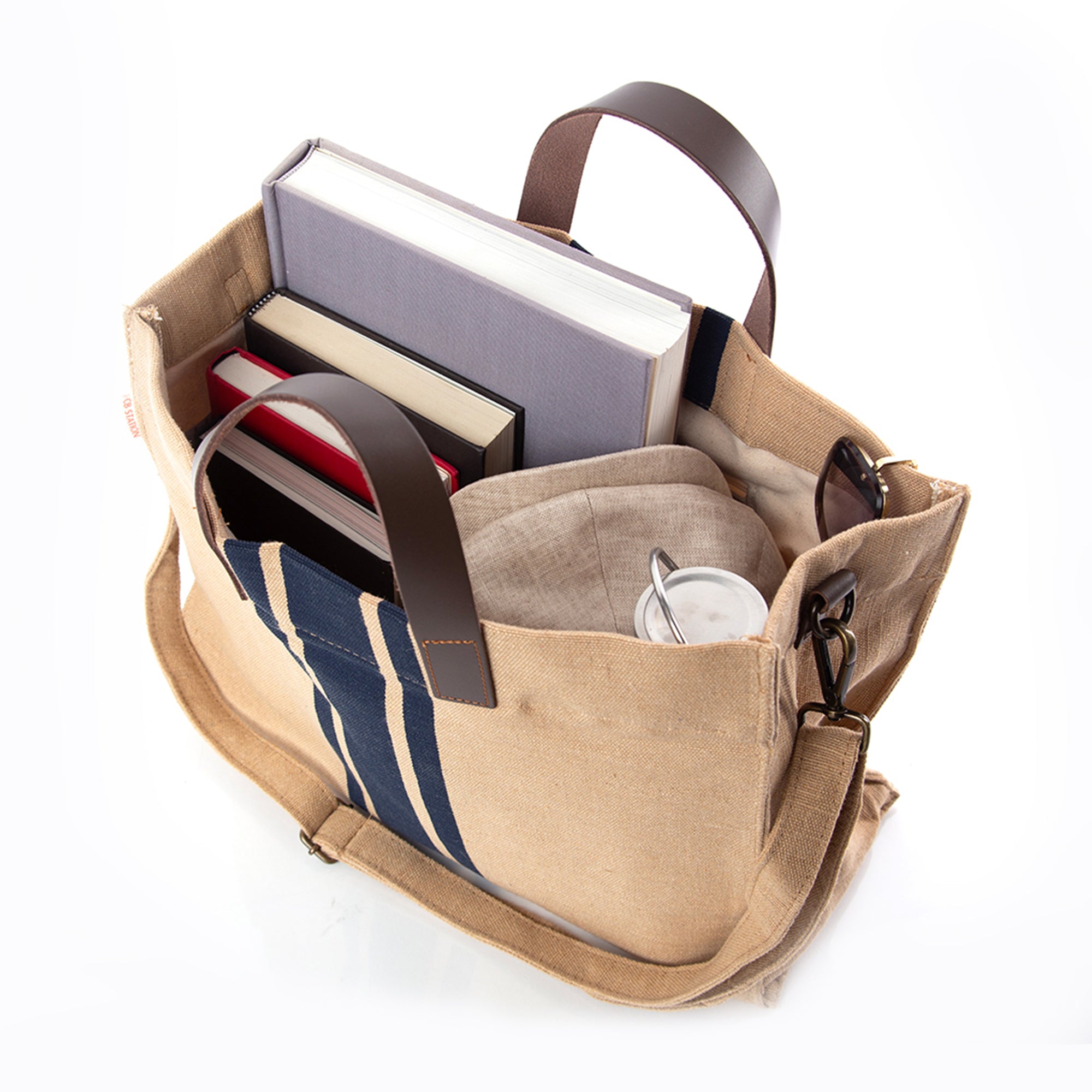 Lucky Lemon Jute and Leather Satchel