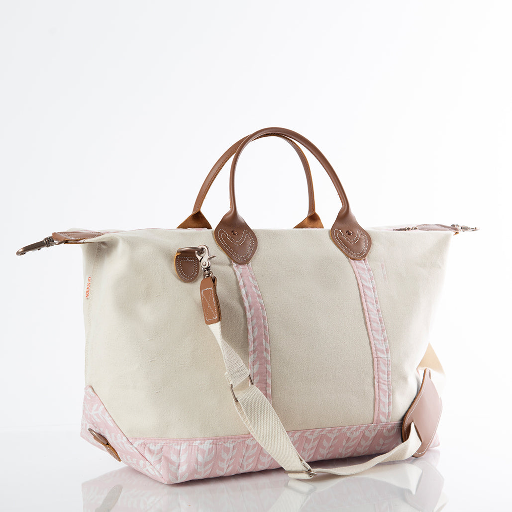 Lucky Lemon Block Print Weekender