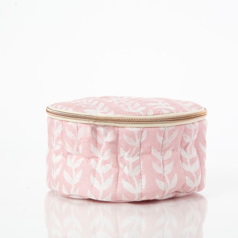Lucky Lemon Block Print Circle Case