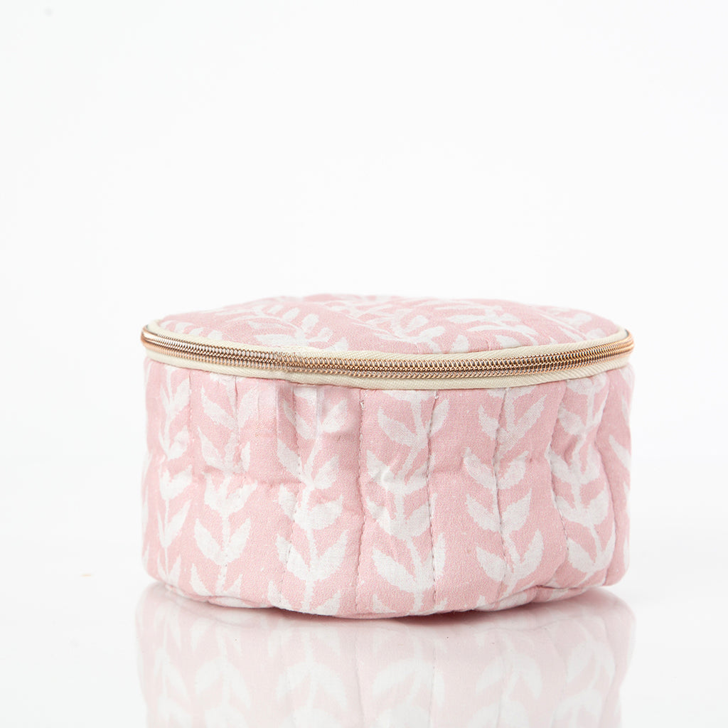 Lucky Lemon Block Print Circle Case