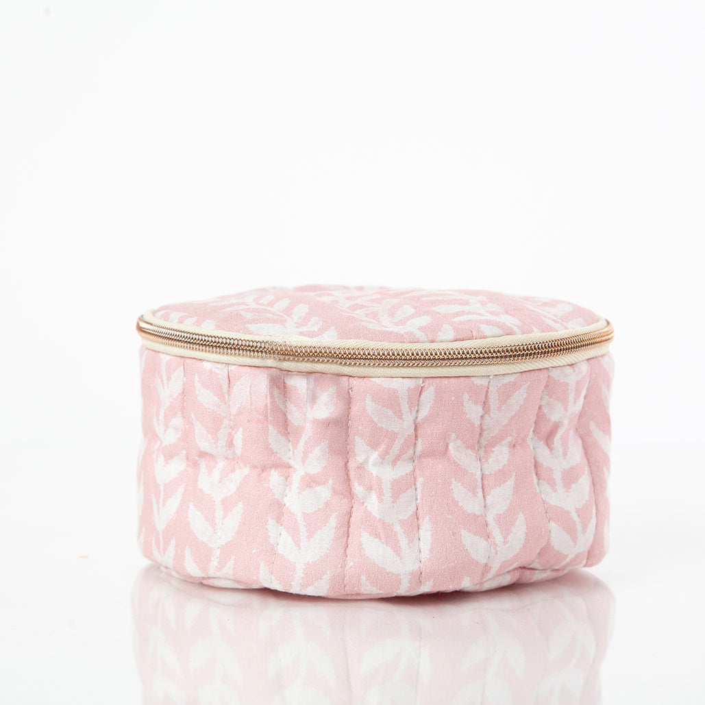 Lucky Lemon Block Print Circle Case