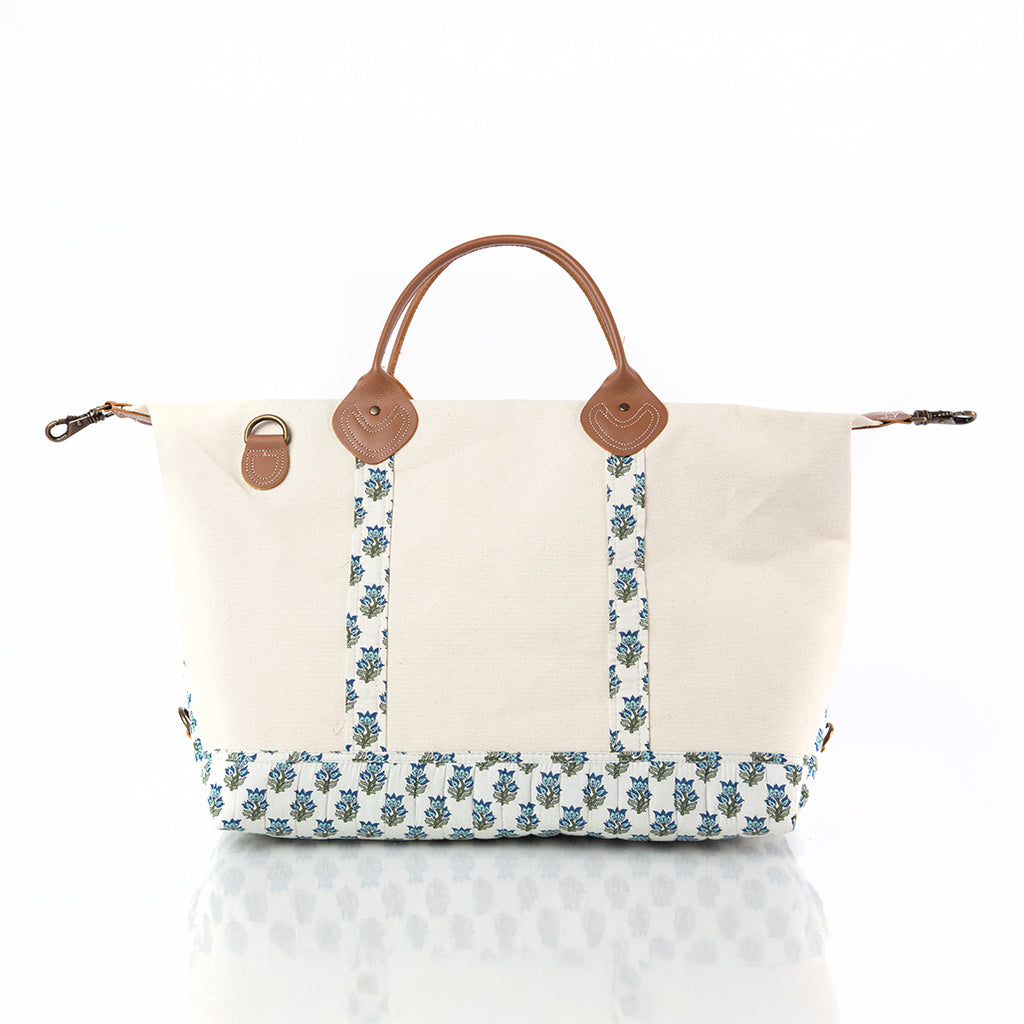 Lucky Lemon Block Print Weekender