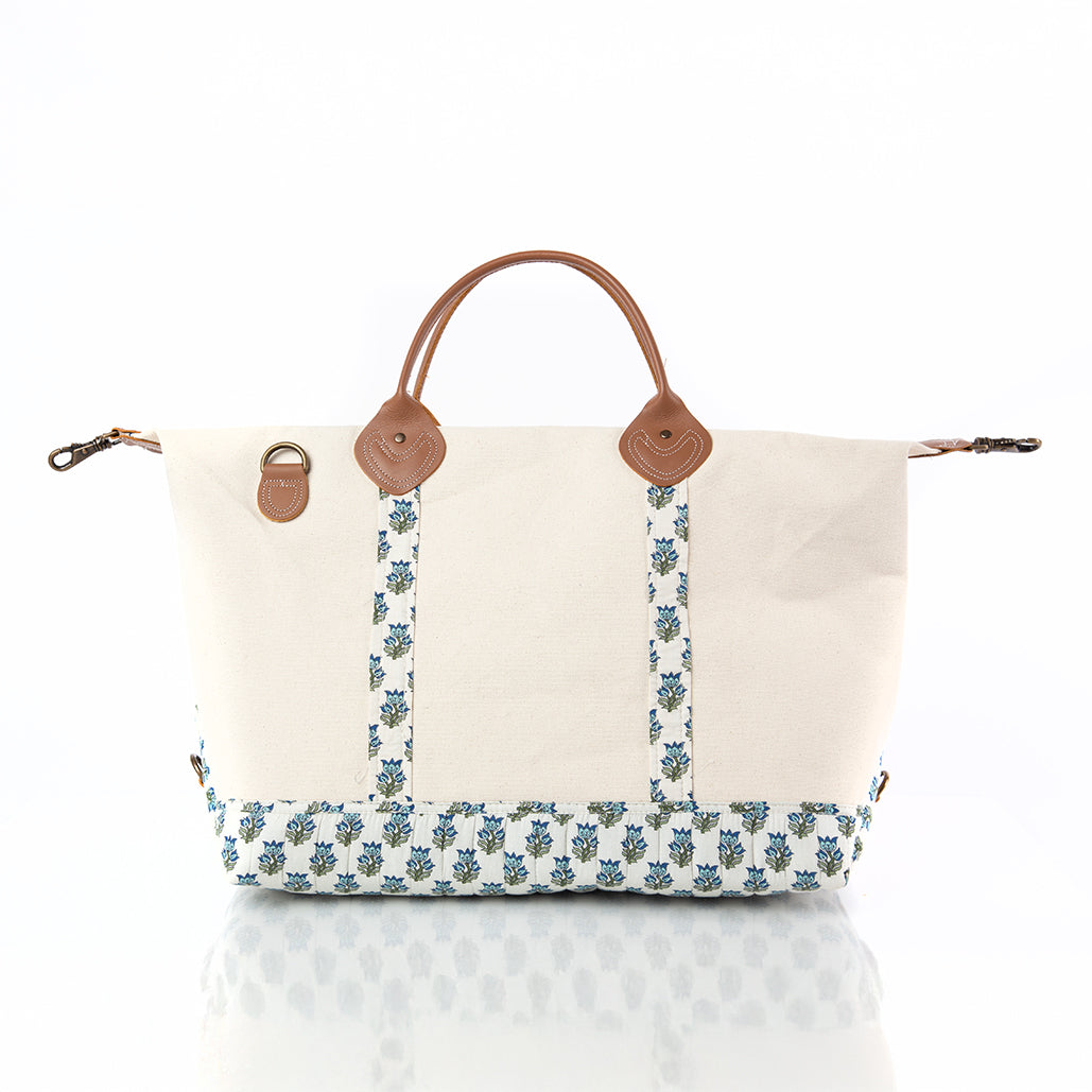 Lucky Lemon Block Print Weekender