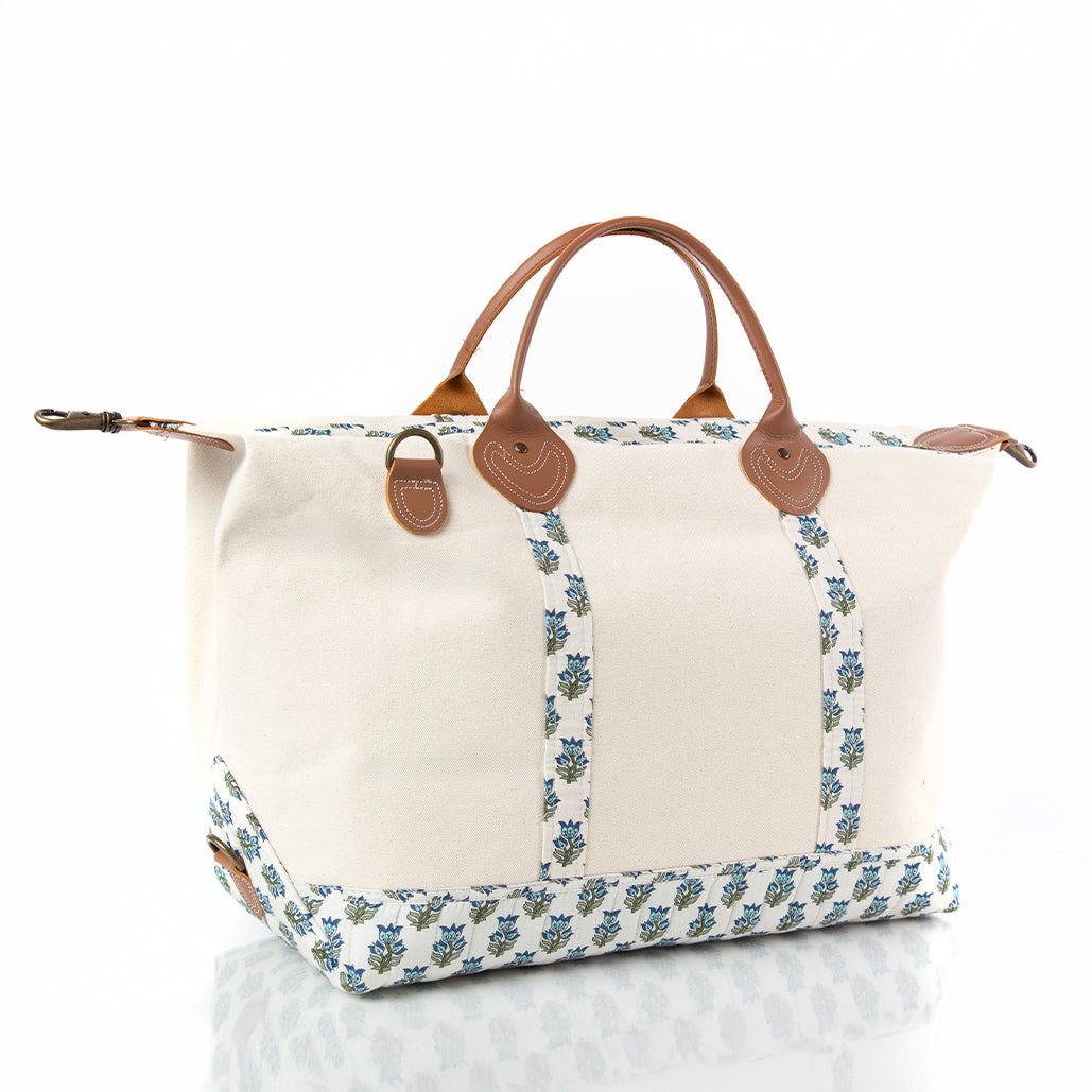Lucky Lemon Block Print Weekender