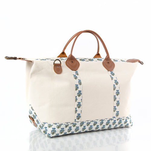 Lucky Lemon Block Print Weekender