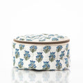 Lucky Lemon Block Print Circle Case