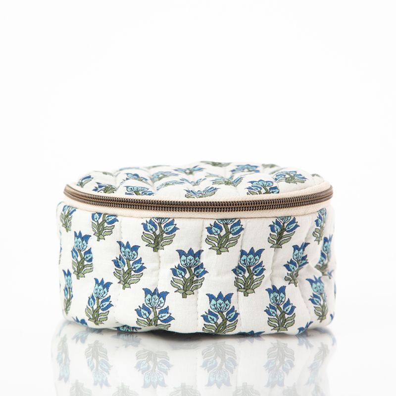 Lucky Lemon Block Print Circle Case