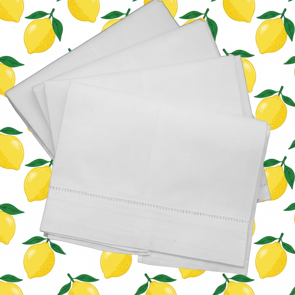 Lucky Lemon Linen Tea Towel