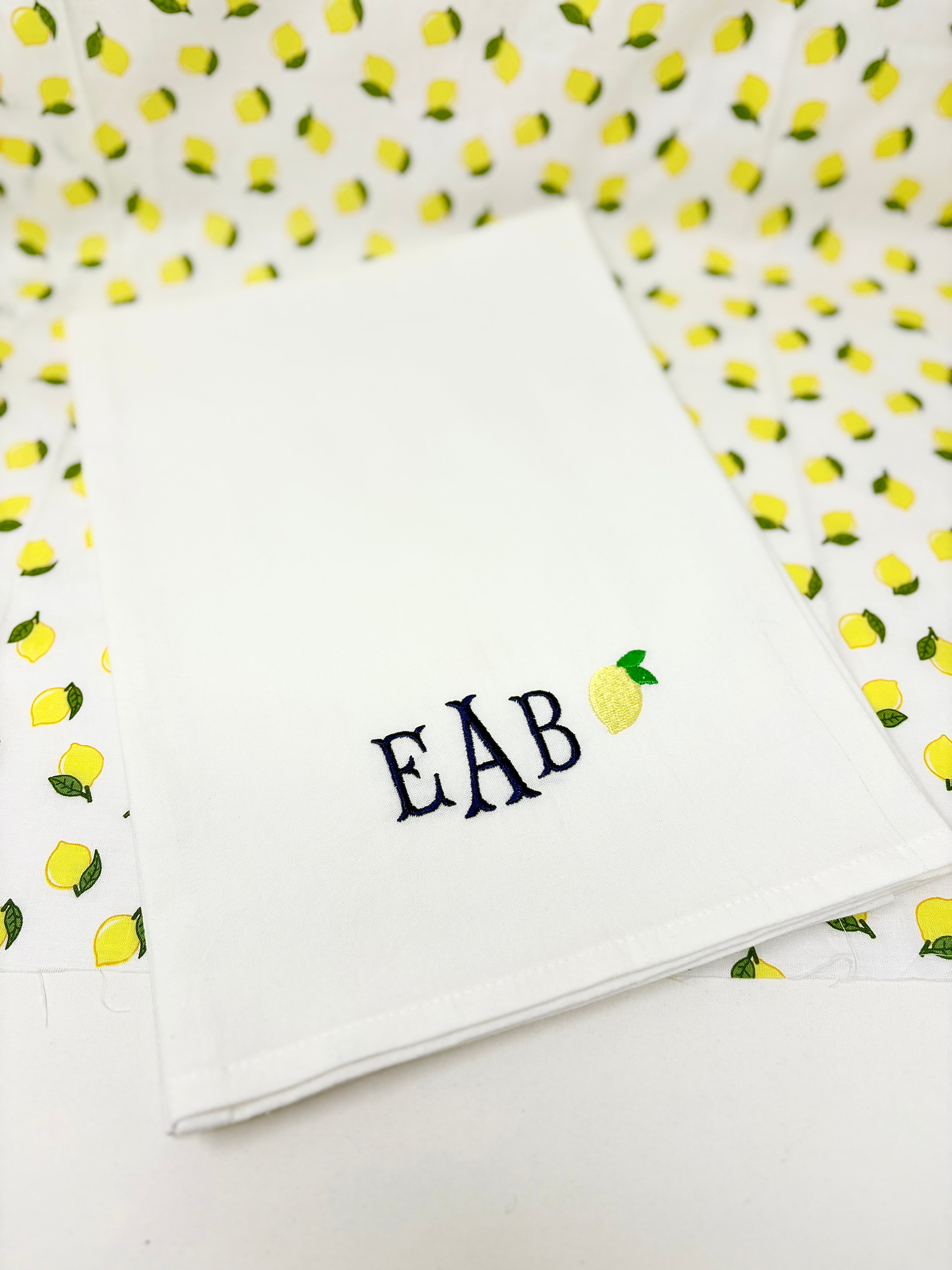 Lucky Lemon Flour Sack Tea Towel
