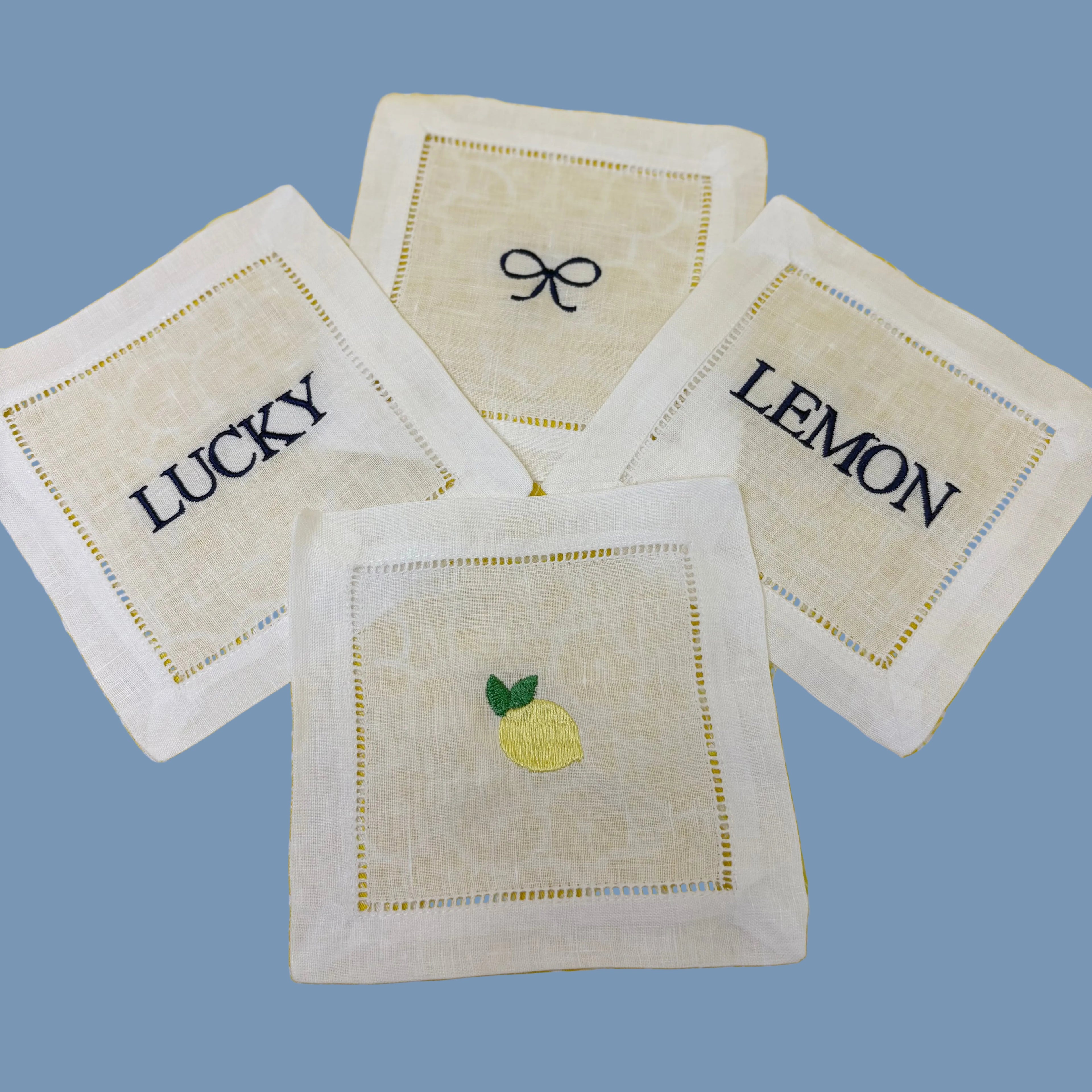Lucky Lemon Cocktail Napkin