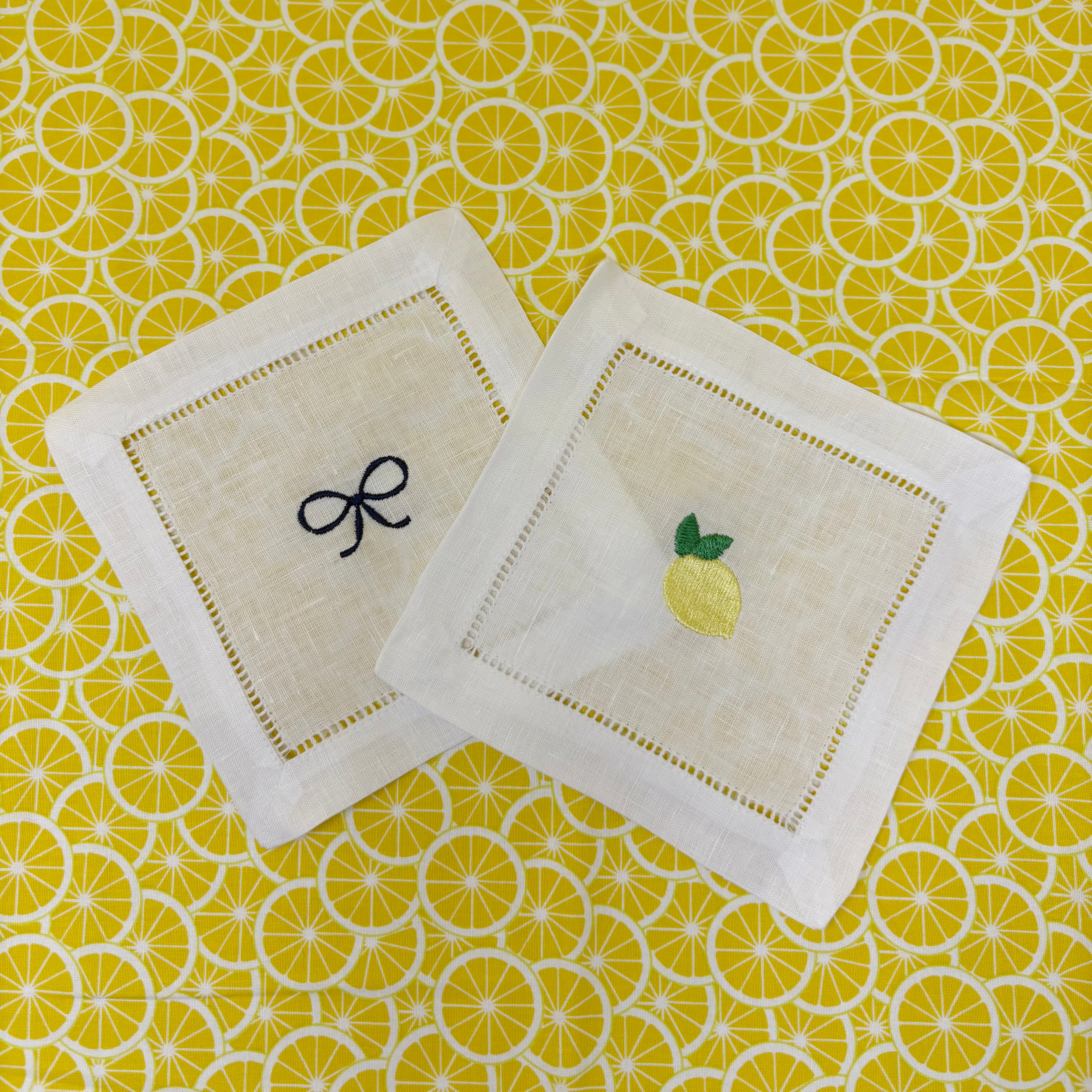 Lucky Lemon Cocktail Napkin